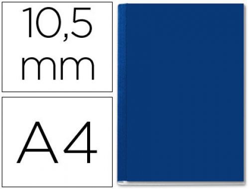 Capa de encadernacao channel rigida 35572 azul lombada b capacidade 71/105 folhas , Leitz , 13578 , 4002432373499